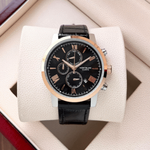 Mont Blanc Formal Leather Replica Watch Series - First Copy