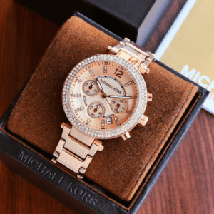 Buy Michael Kors Parker Rose Gold Replica Watch - First Copy